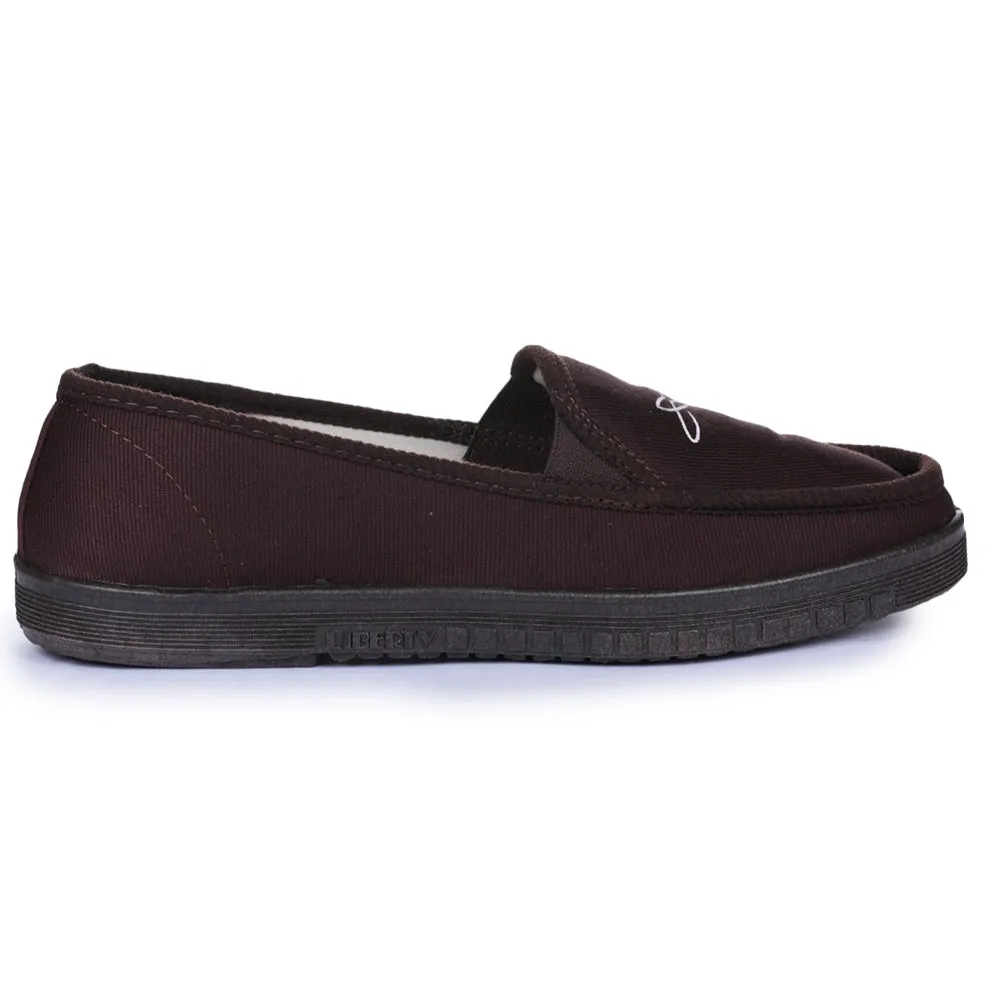 A-HA Brown Casual Non Lacing Shoes For Men WALKER-E By Liberty