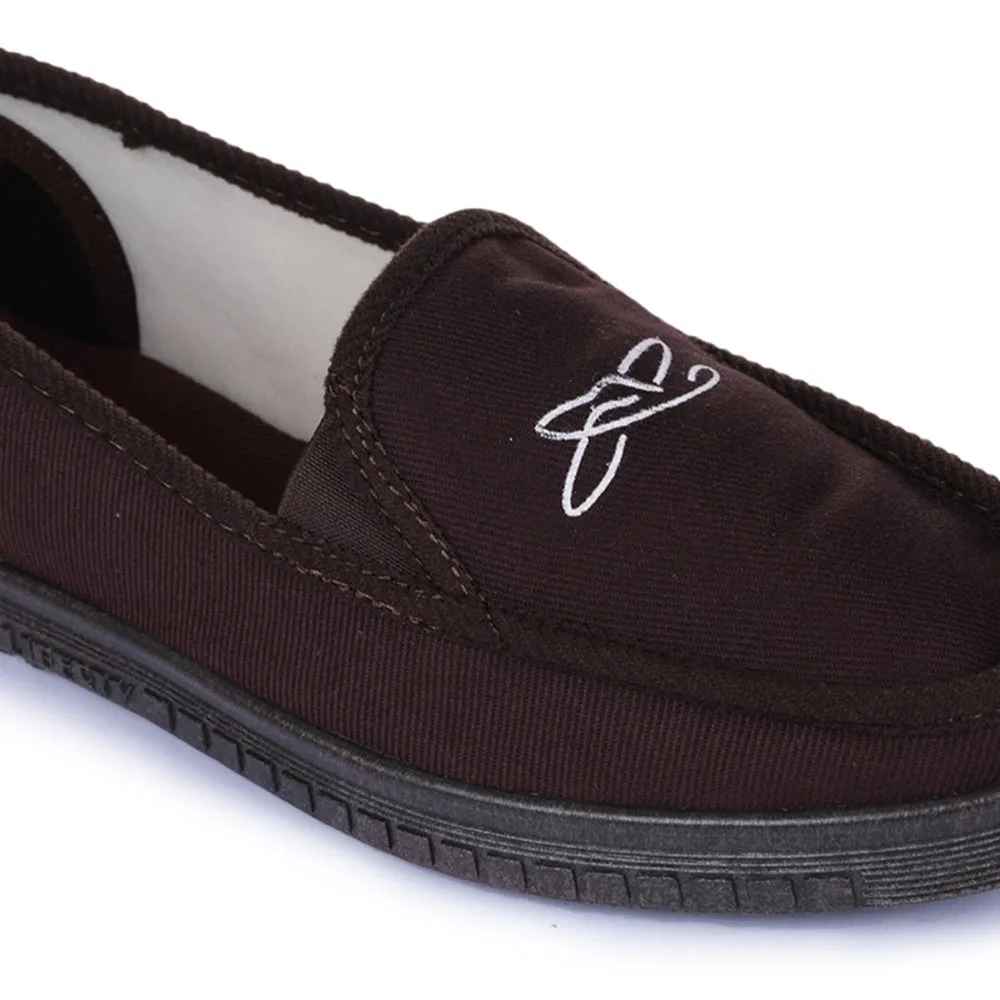 A-HA Brown Casual Non Lacing Shoes For Men WALKER-E By Liberty
