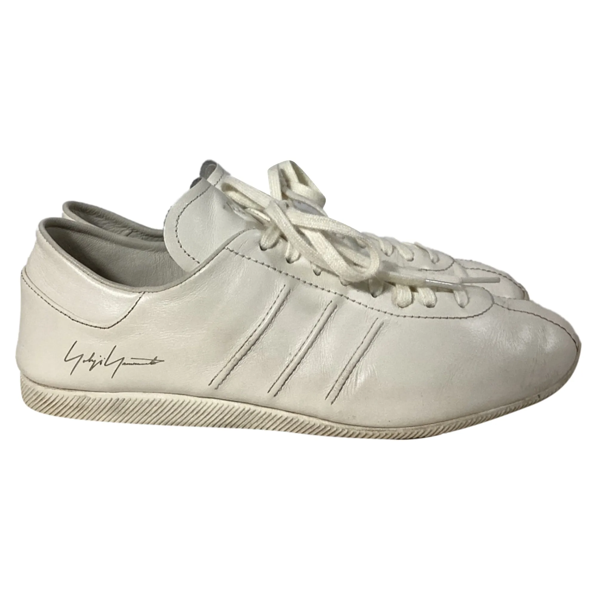 Adidas x Y-3 Japan Sneakers in White Leather