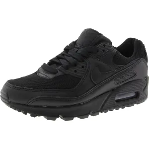 Air Max 90 Womens Lace-Up Faux Leather Running & Training Shoes
