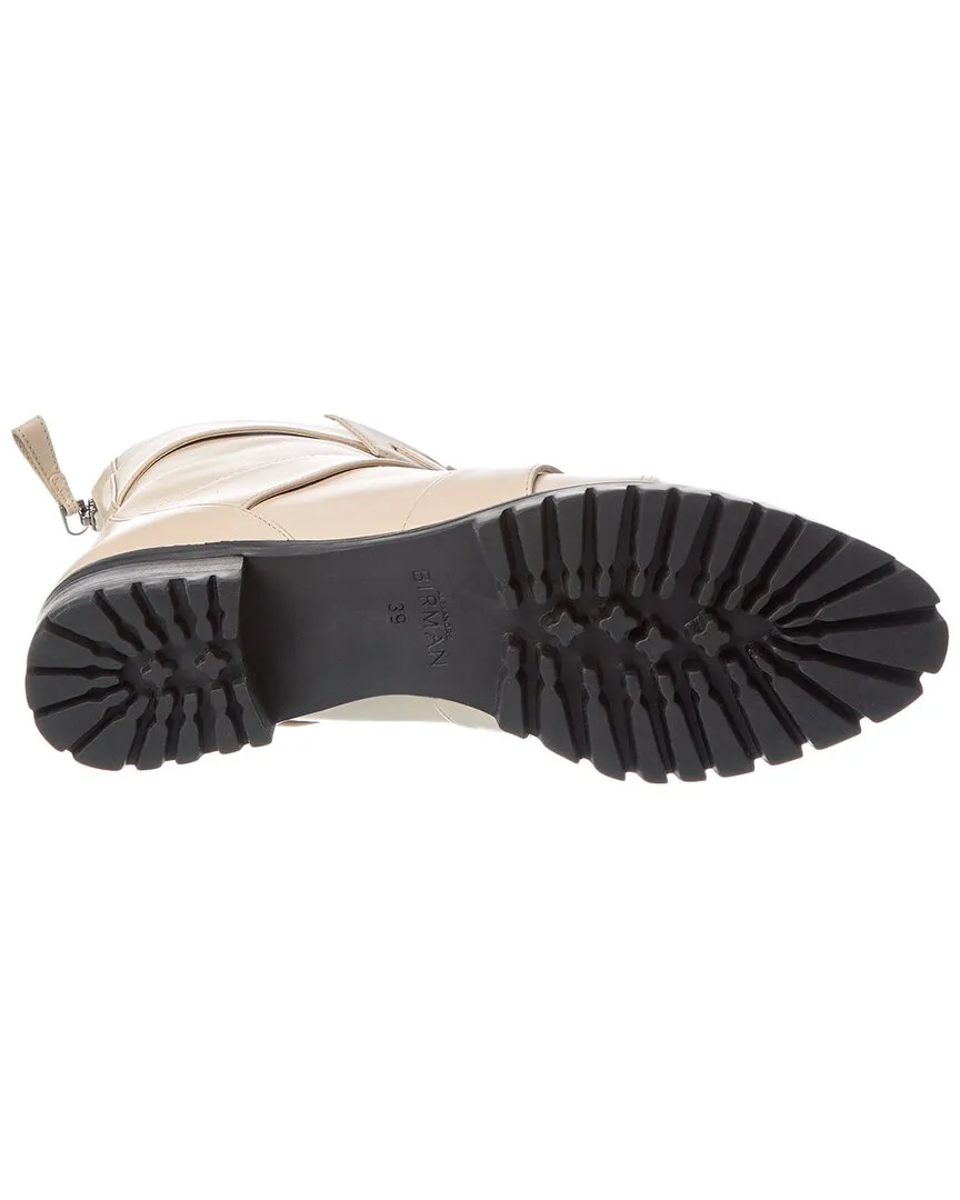 Alexandre Birman Lolita Waterproof Leather Combat Bootie