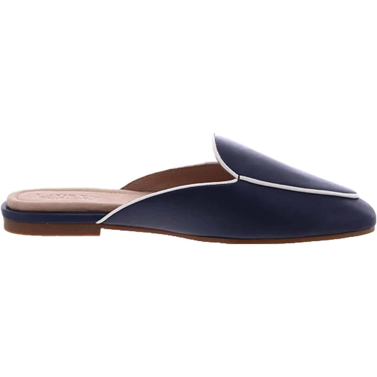 Aliana II Womens Leather Slip-On Mules