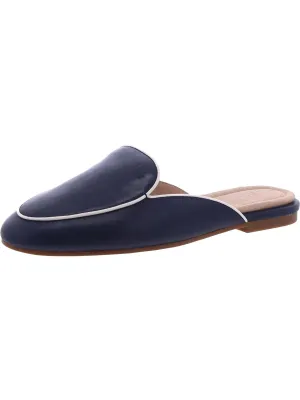 Aliana II Womens Leather Slip-On Mules