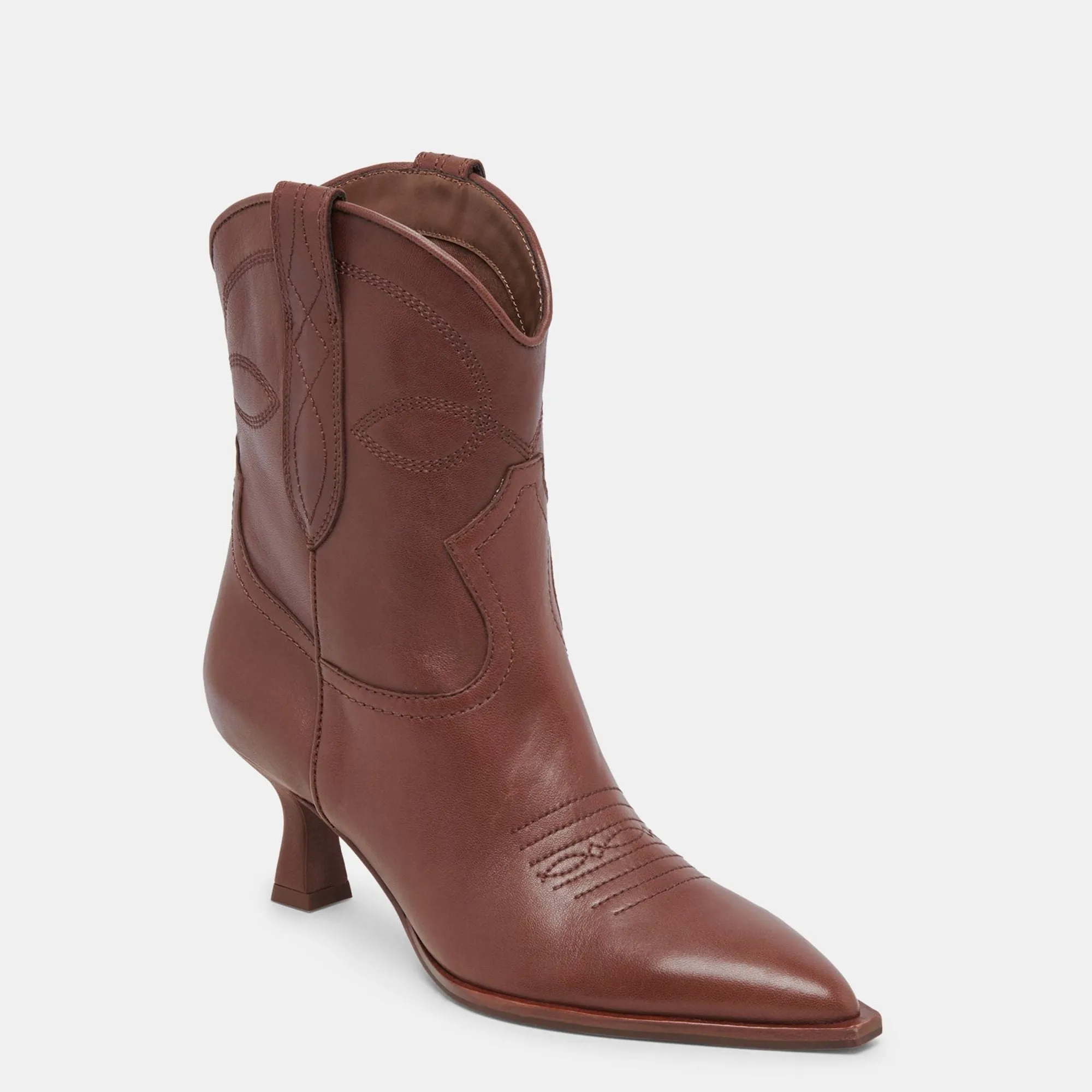 Angel Booties Chocolate Leather