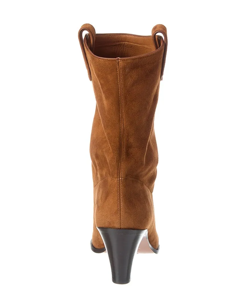Aquazzura Boogie Suede Cowboy Bootie