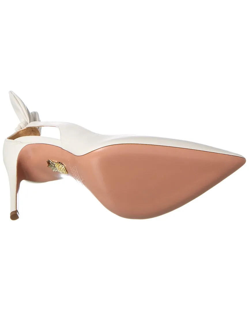 Aquazzura Bow Tie 105 Leather Pump