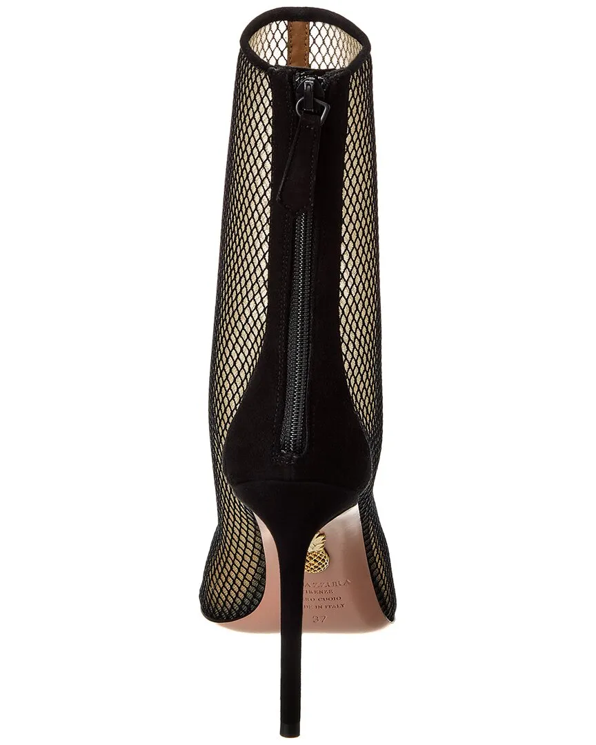 Aquazzura Wild Thoughts 105 Mesh & Suede Bootie