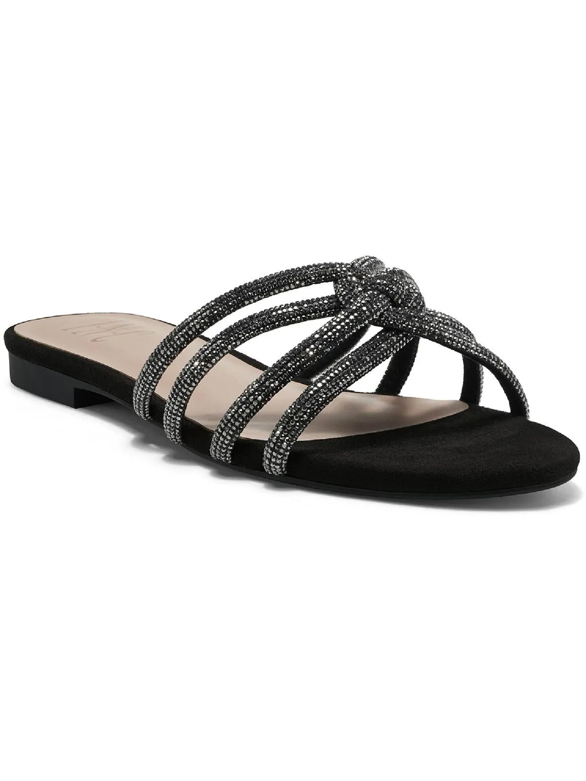 Ariah Womens Rhinestones Flat Slides