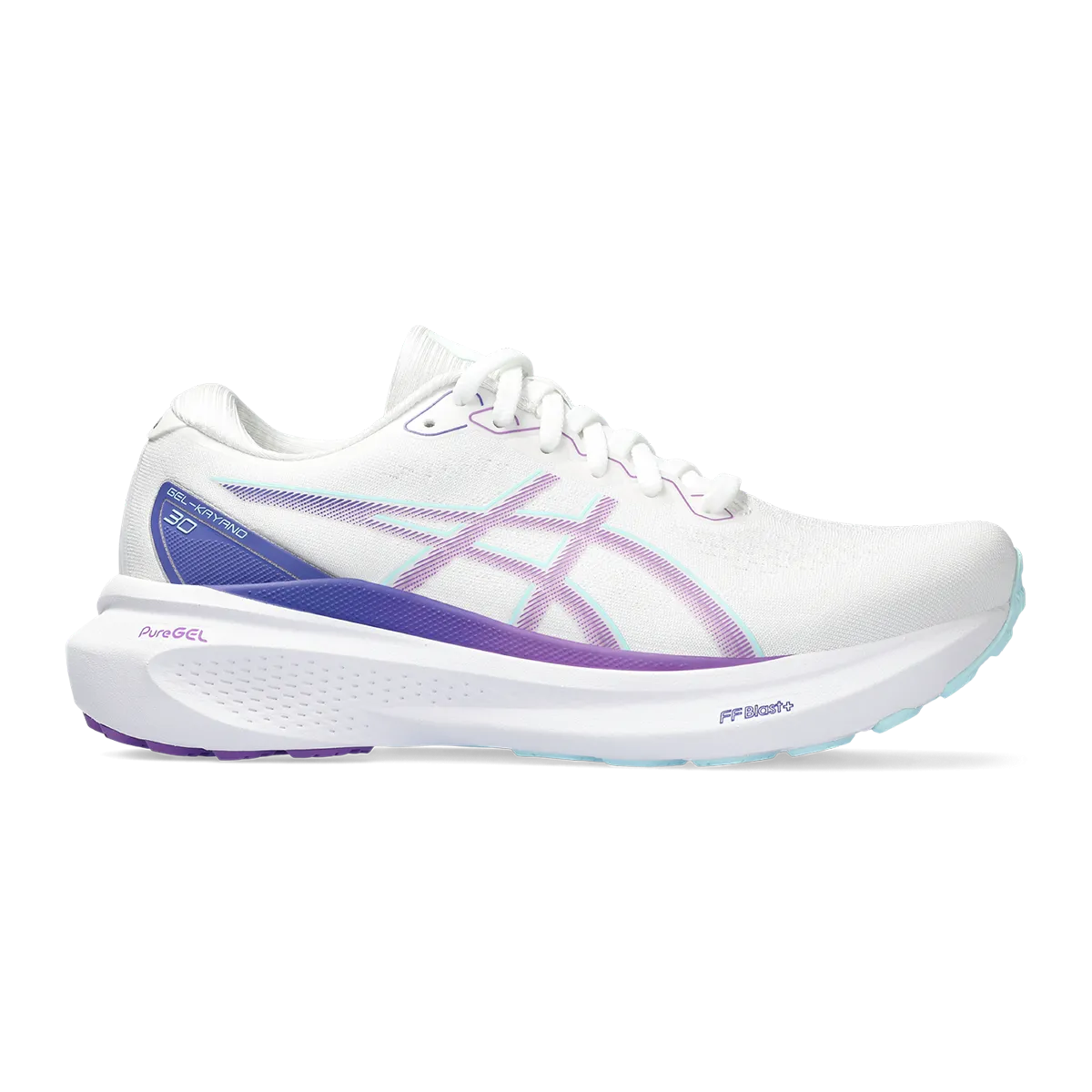 Asics Gel Kayano 30 - White - Cyber Grape