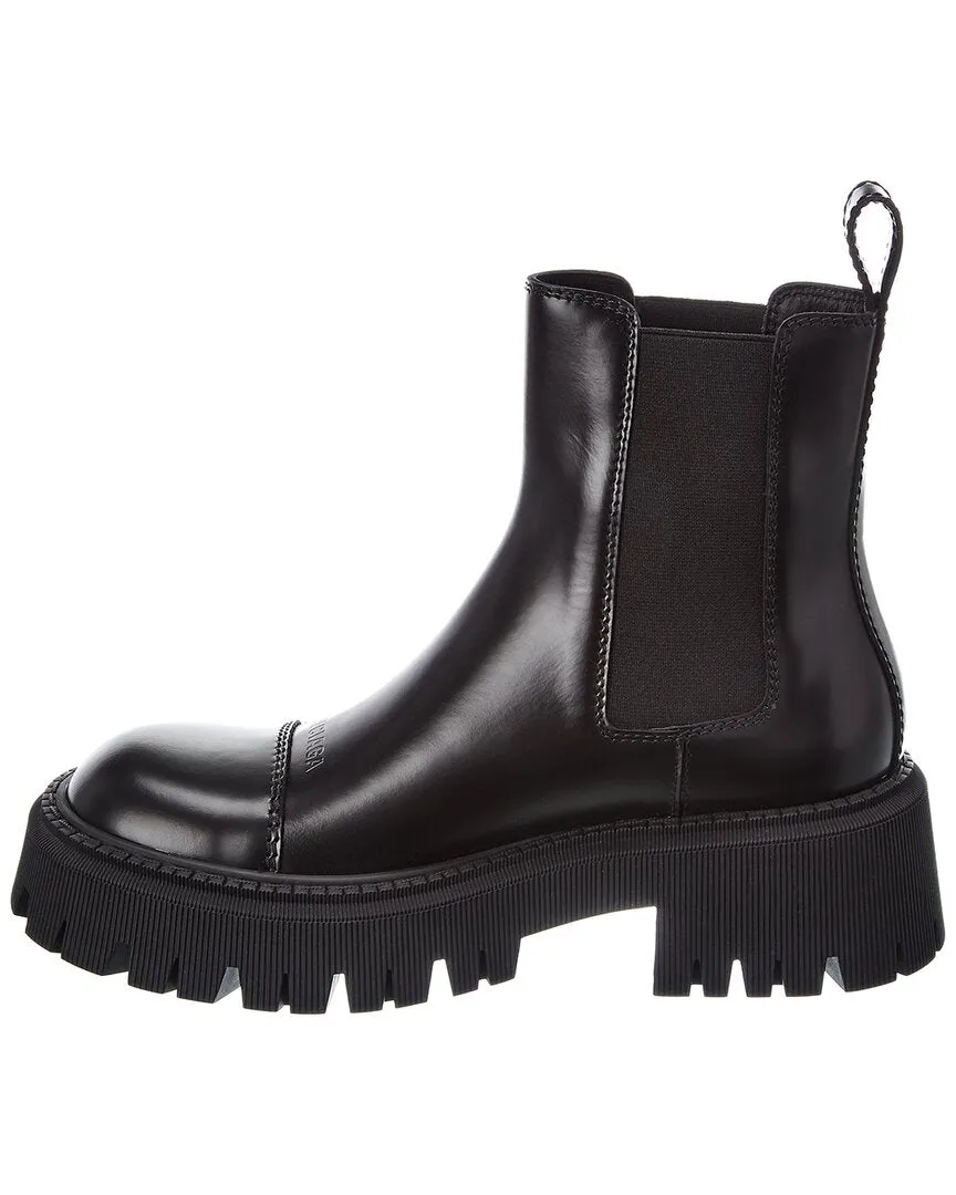 Balenciaga Tractor Leather Bootie