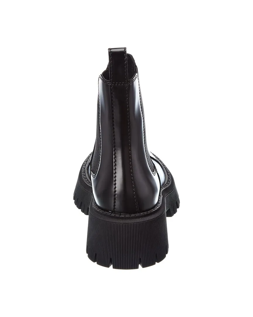 Balenciaga Tractor Leather Bootie