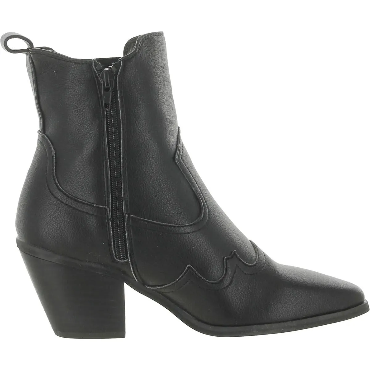 BALLAD Womens Faux Leather Ankle boot Cowboy, Western Boots