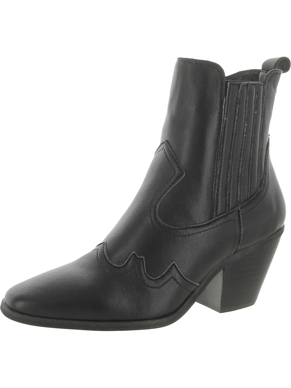 BALLAD Womens Faux Leather Ankle boot Cowboy, Western Boots