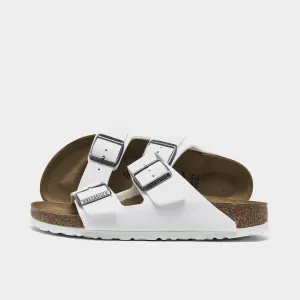 Birkenstock Women's Arizona Birko-Flor / White Birkenstock Shoes