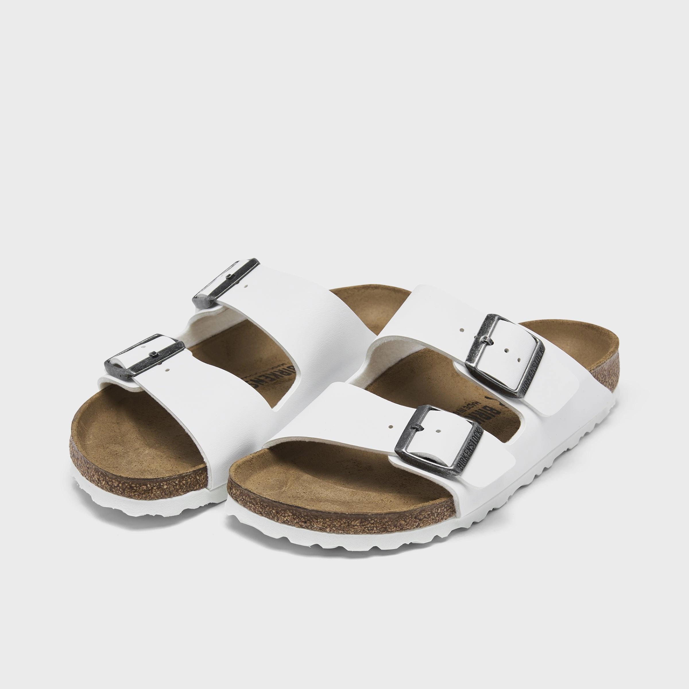Birkenstock Women's Arizona Birko-Flor / White Birkenstock Shoes