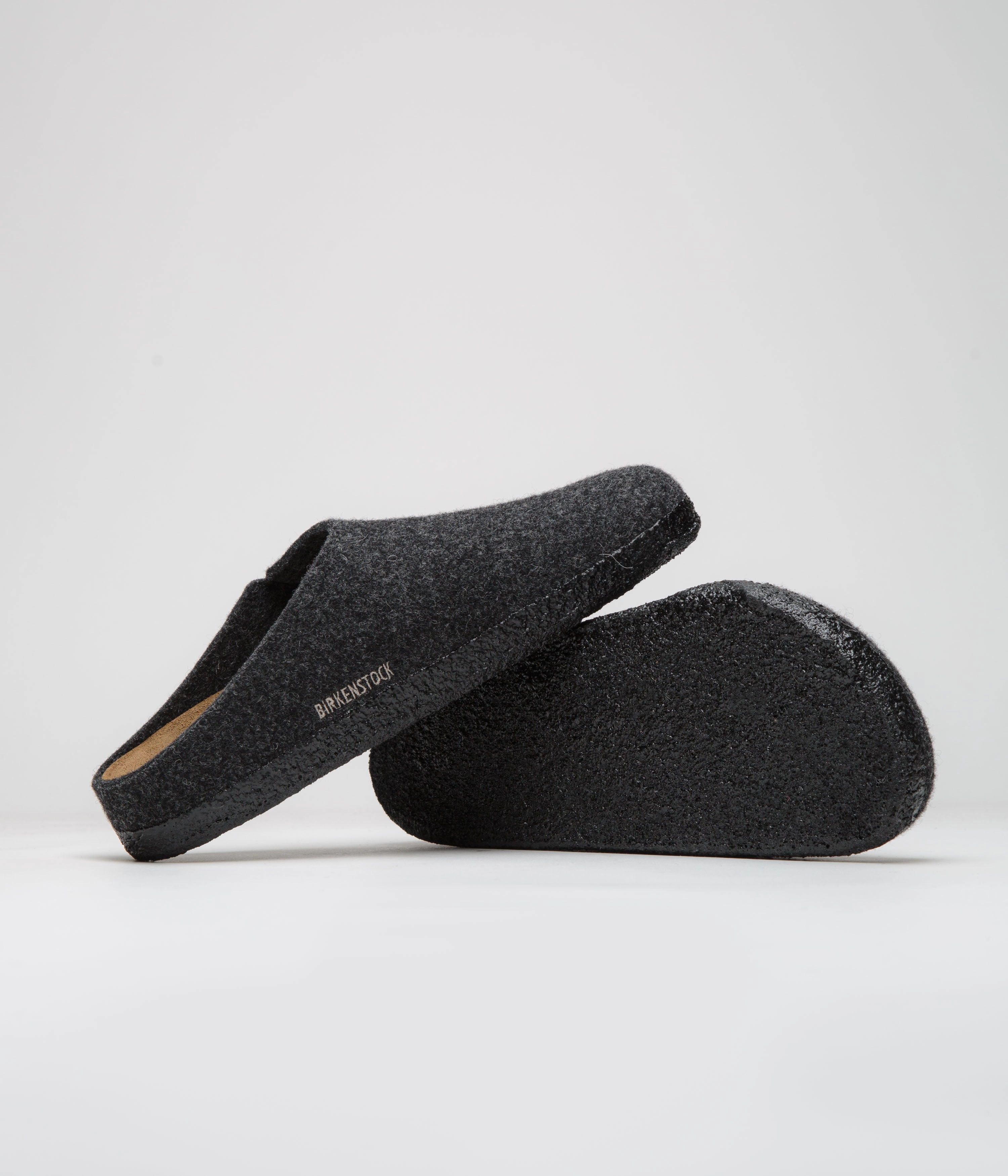 Birkenstock Zermatt Felt Slippers - Anthracite Birkenstock Shoes
