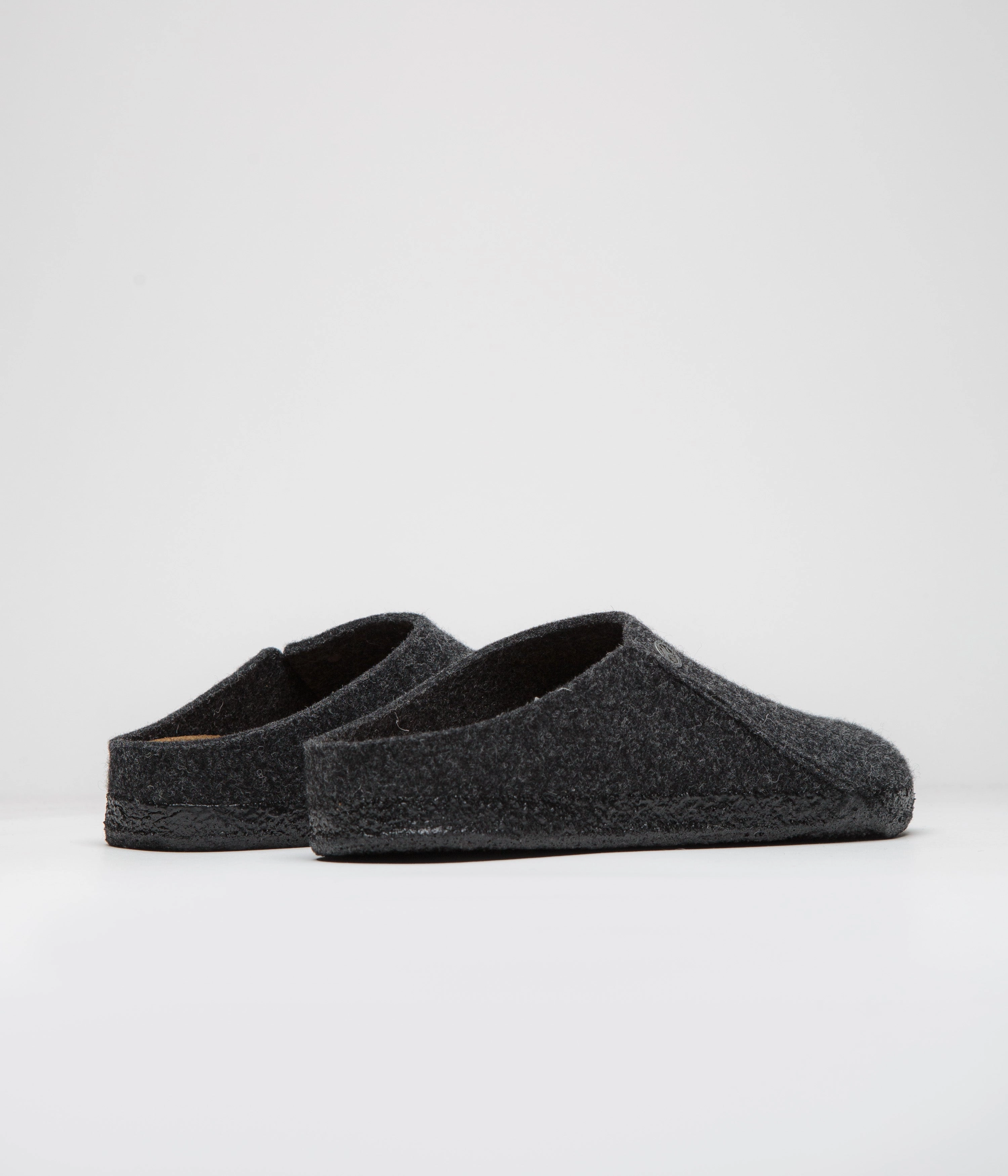 Birkenstock Zermatt Felt Slippers - Anthracite Birkenstock Shoes