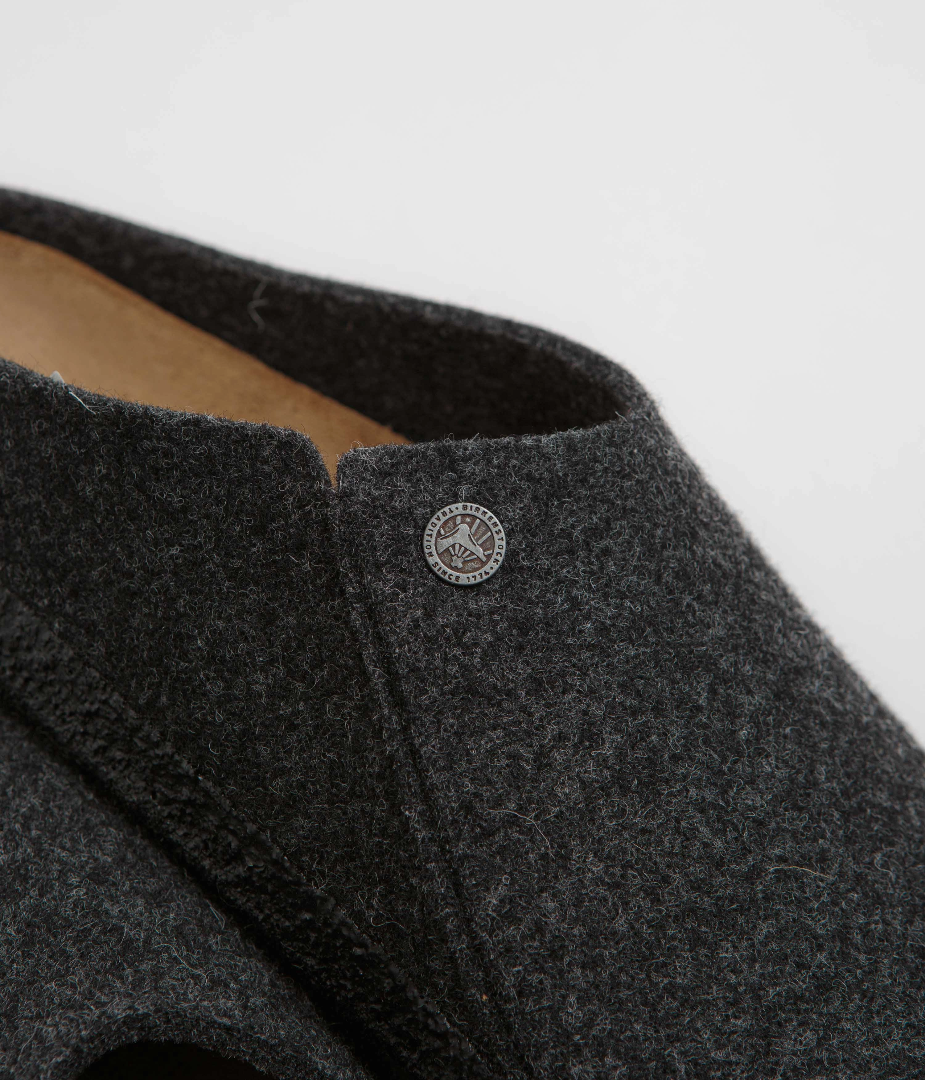 Birkenstock Zermatt Felt Slippers - Anthracite Birkenstock Shoes