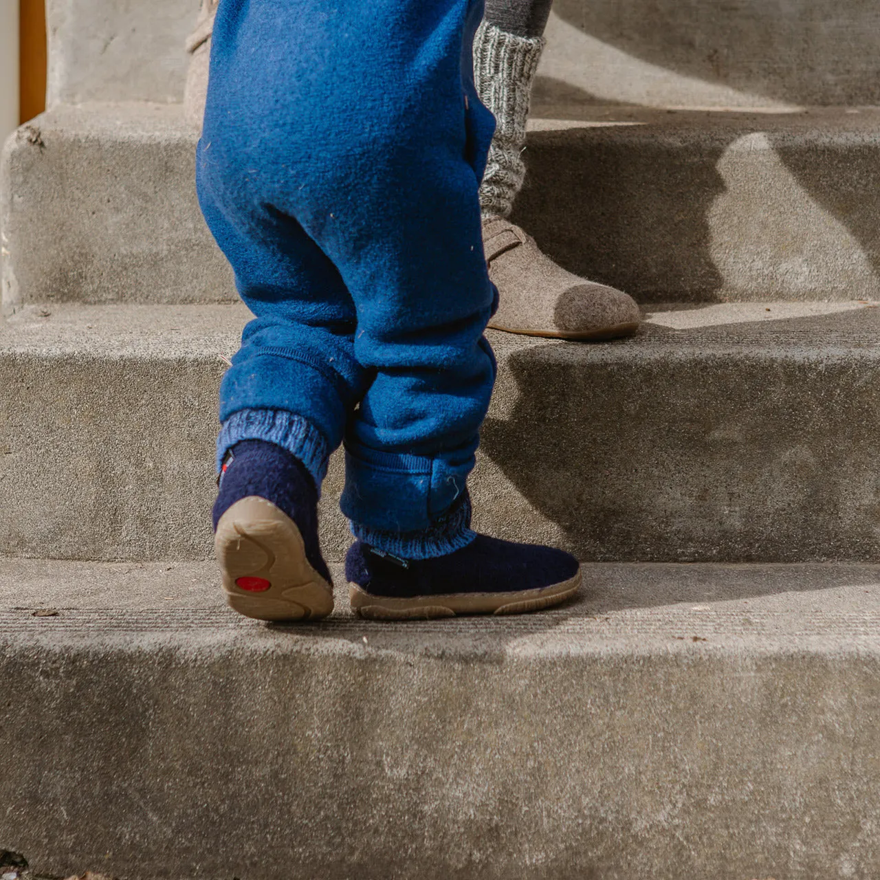 Boiled Wool Slipper Boots - Toni - Teal AW24 (Kids 24-31)