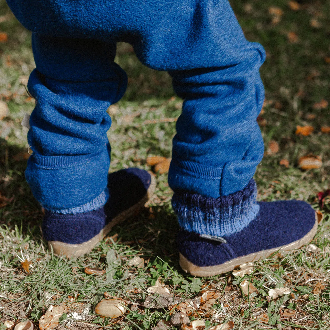 Boiled Wool Slipper Boots - Toni - Teal AW24 (Kids 24-31)