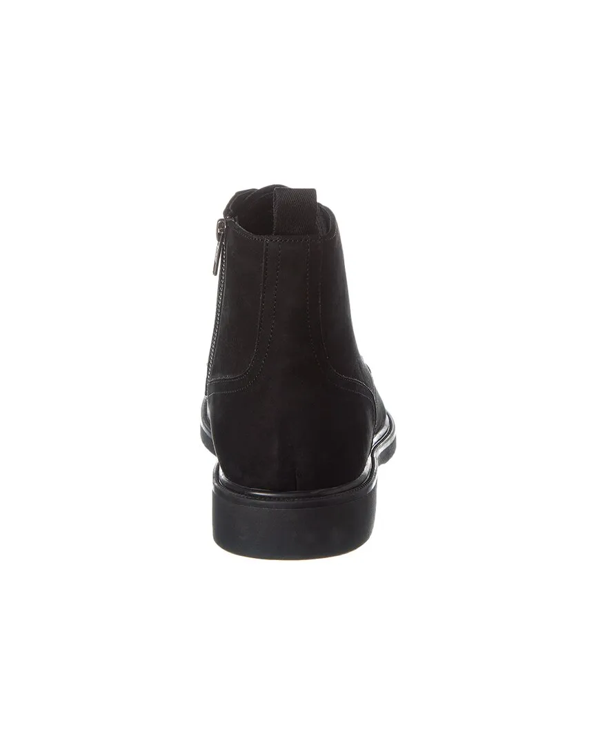 Brass Mark Cap Toe Suede Boot