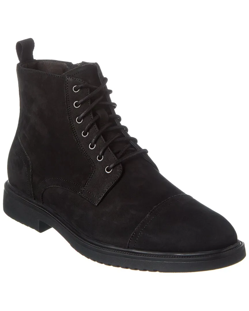 Brass Mark Cap Toe Suede Boot