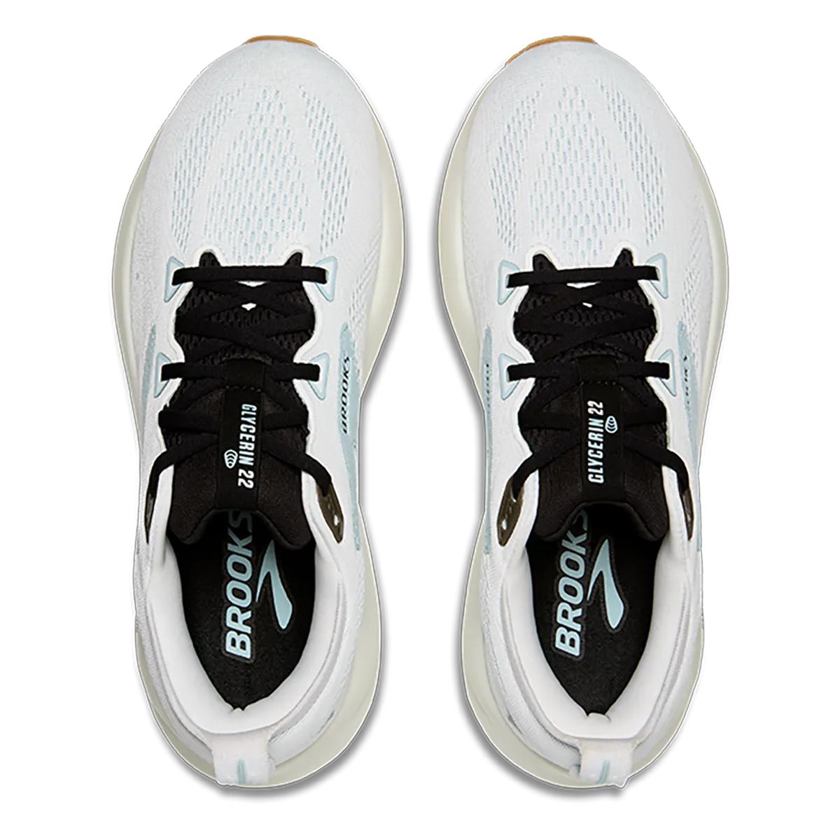 Brooks Glycerin 22 Bright White - Winter Sky - Black