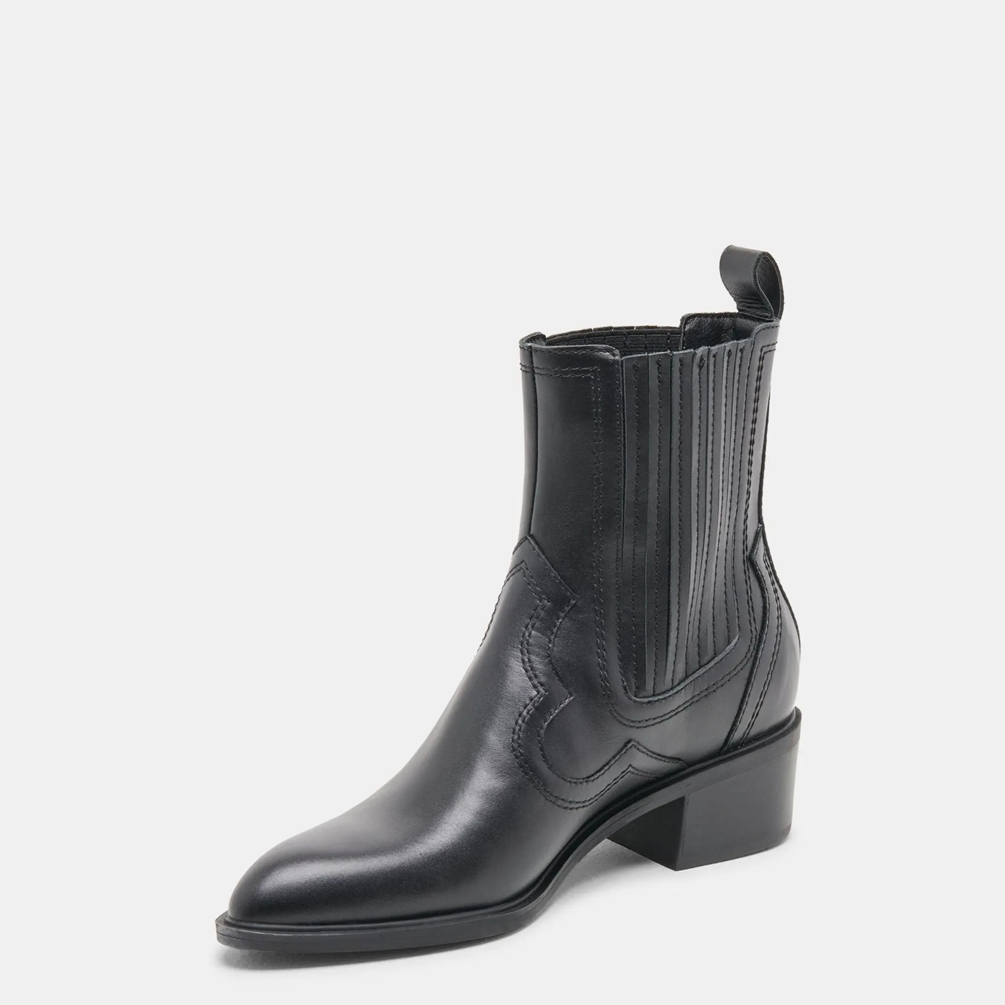 Brylee H2o Wide Booties Black Leather