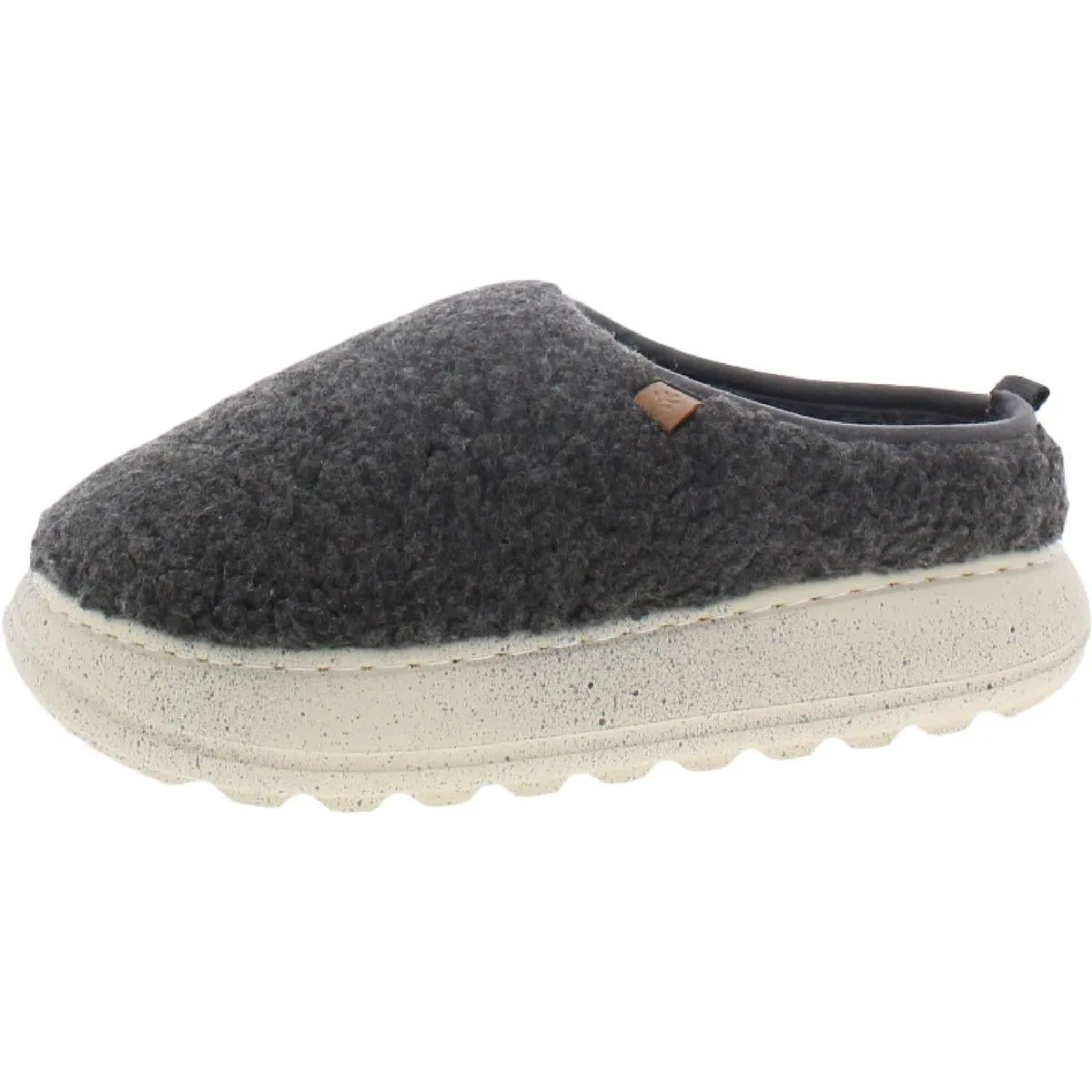 Buzz Womens Faux Fur Lined Slip On Mules