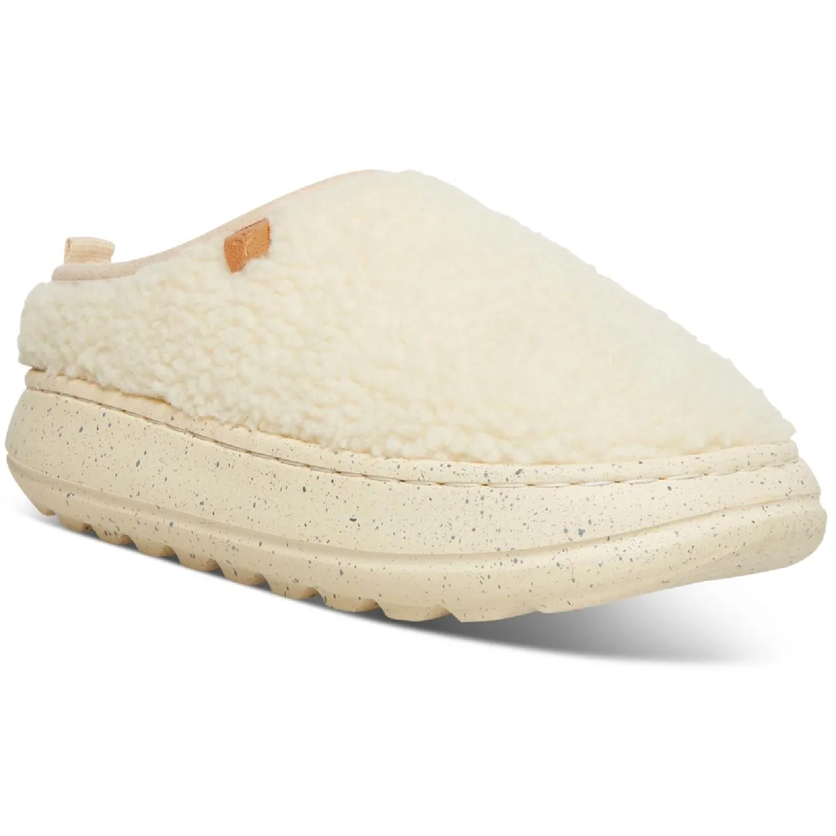 Buzz Womens Faux Fur Lined Slip On Mules