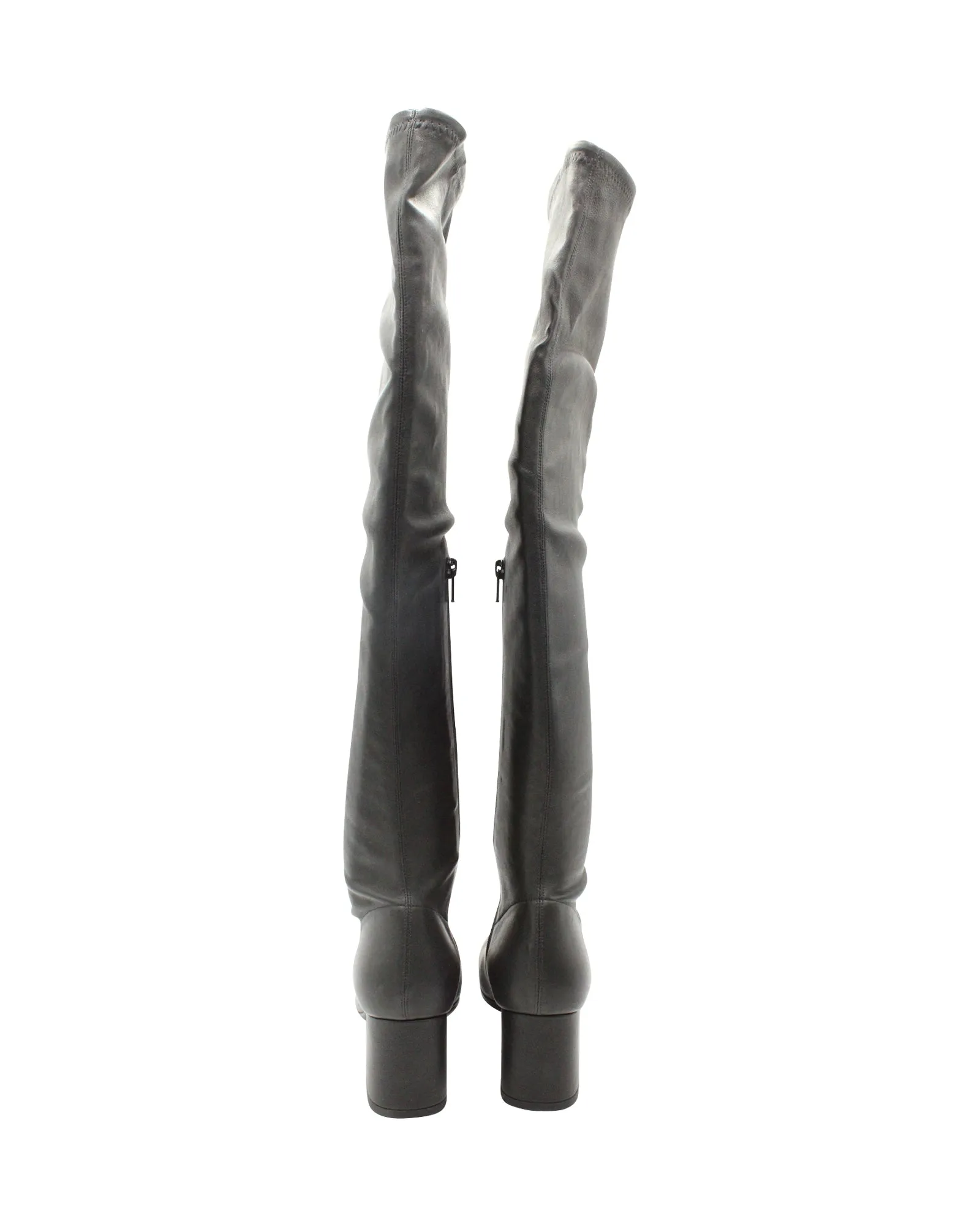 By Far Carlos Over-The-Knee Boots in Black Leather