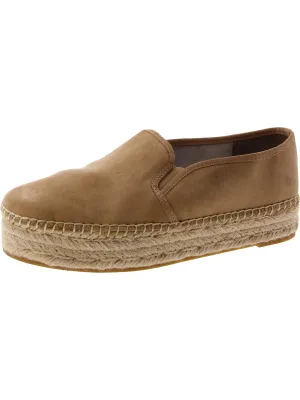 Camellia Womens Faux Suede Slip On Sneakers