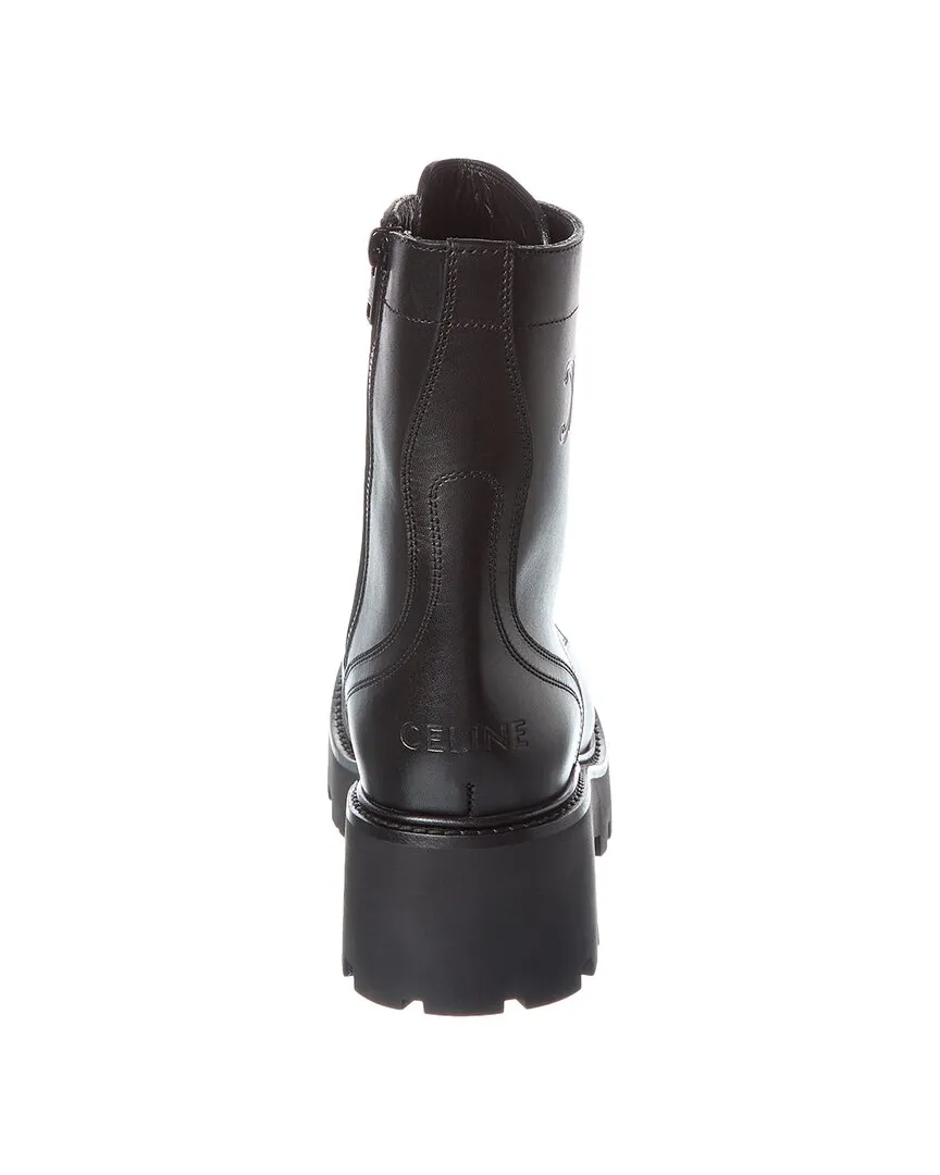 CELINE Triomphe Leather Boot