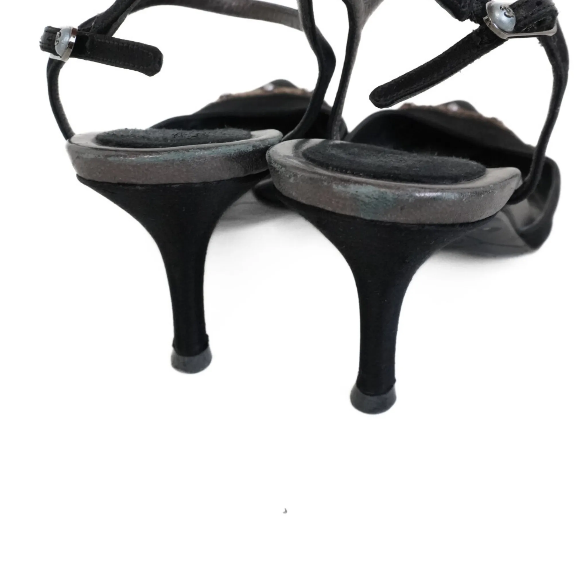 Chanel Vintage Satin Heels - Women's 39
