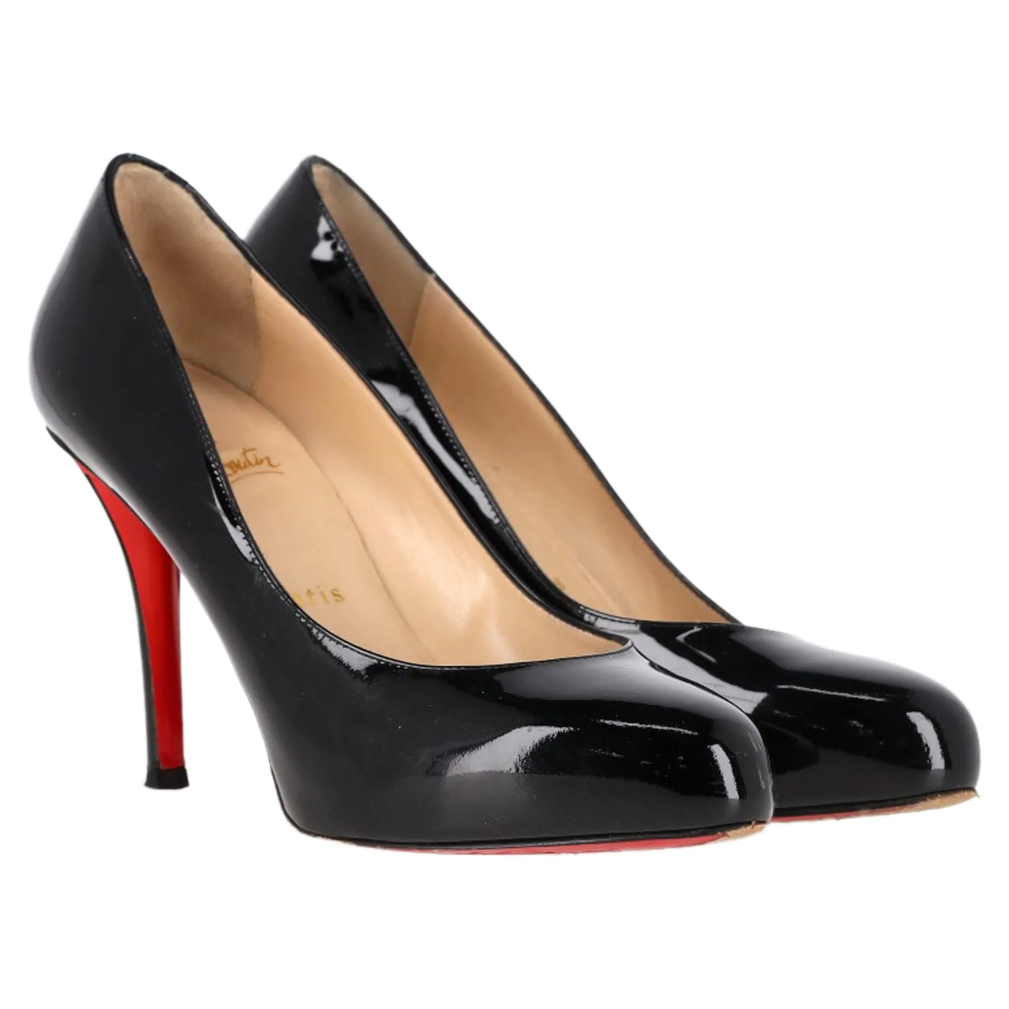 Christian Louboutin Dolly Pumps in Black Patent Leather