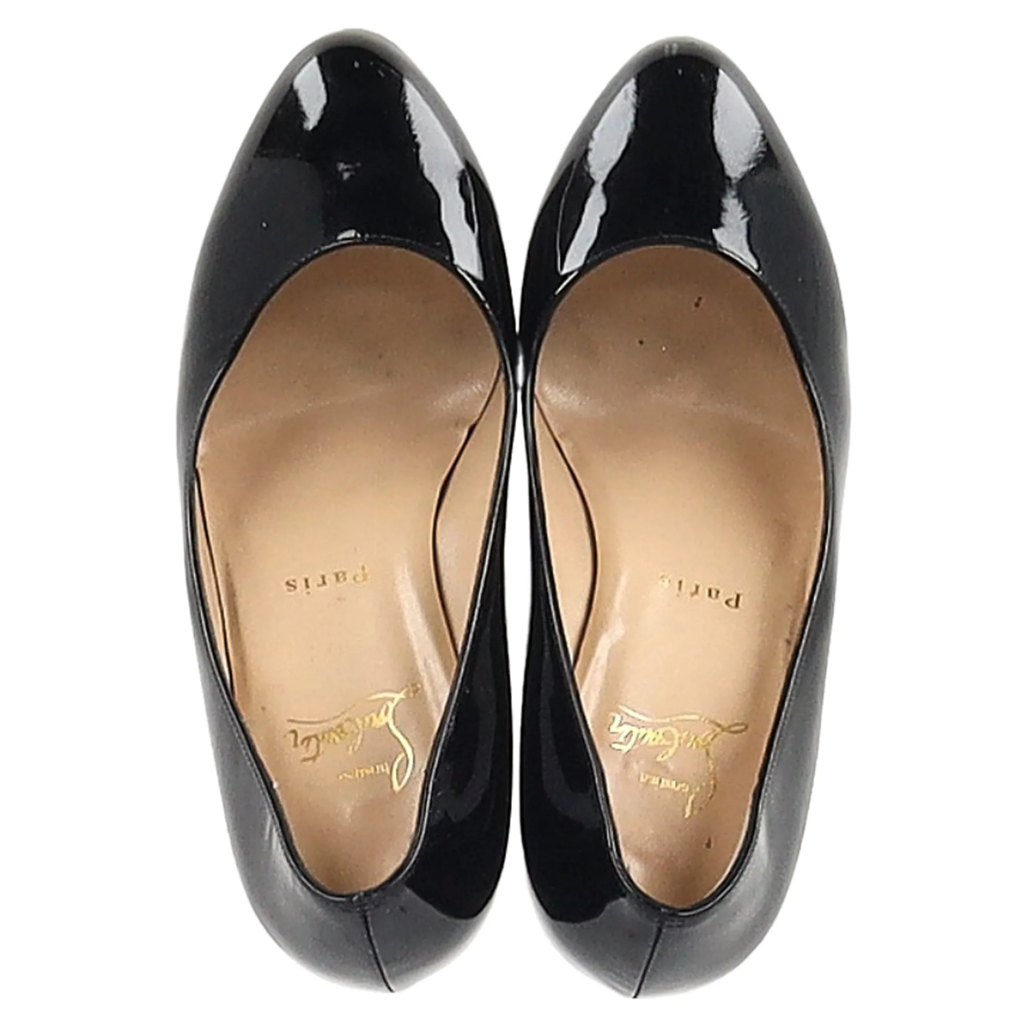 Christian Louboutin Dolly Pumps in Black Patent Leather