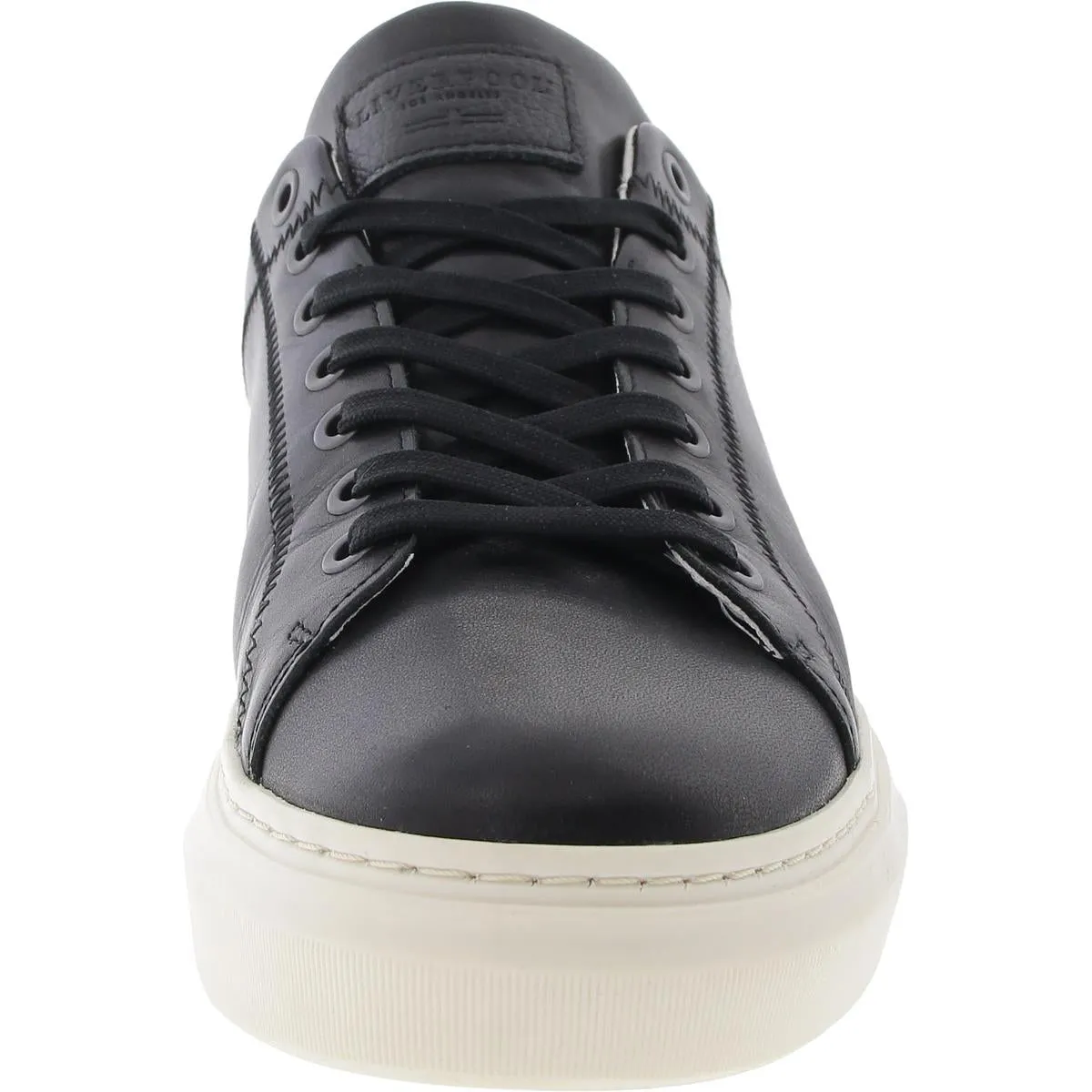 City Mens Lace-Up Leather Casual And Fashion Sneakers