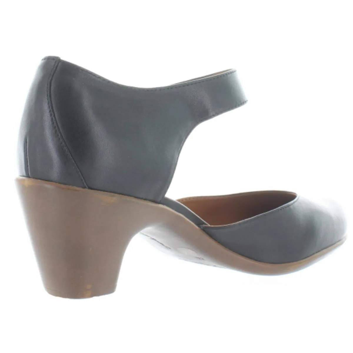 Clarice Womens Cushioned Footbed Block Heel Mary Jane Heels