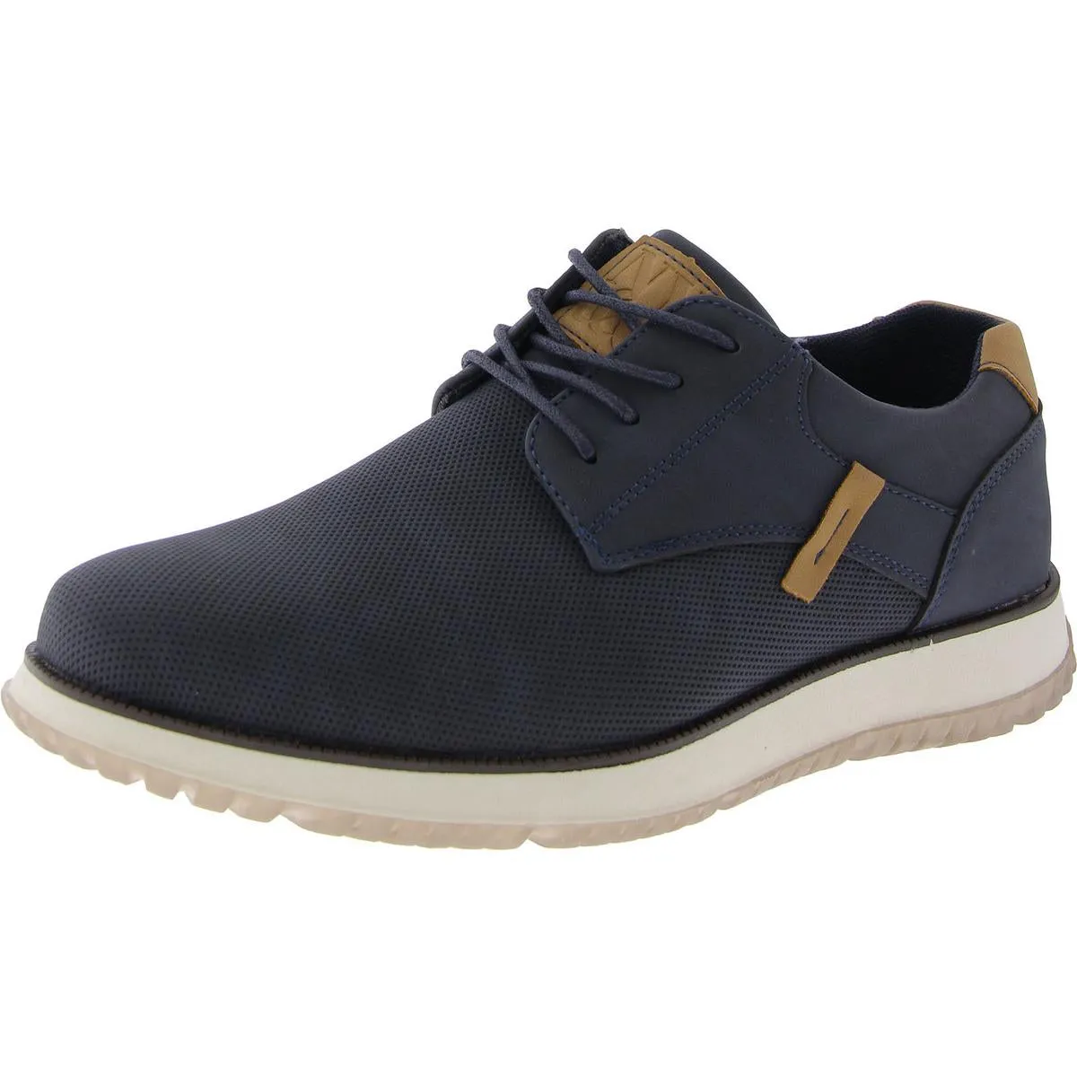 CODA Mens Faux Leather Lace Up Casual And Fashion Sneakers