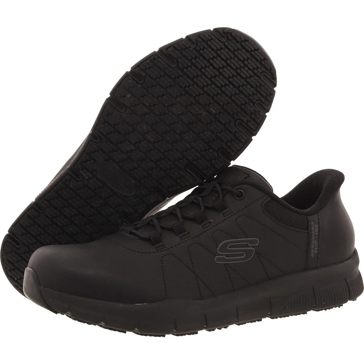 Cottonbud Womens Slip Resistant Leather Work & Safety Shoes
