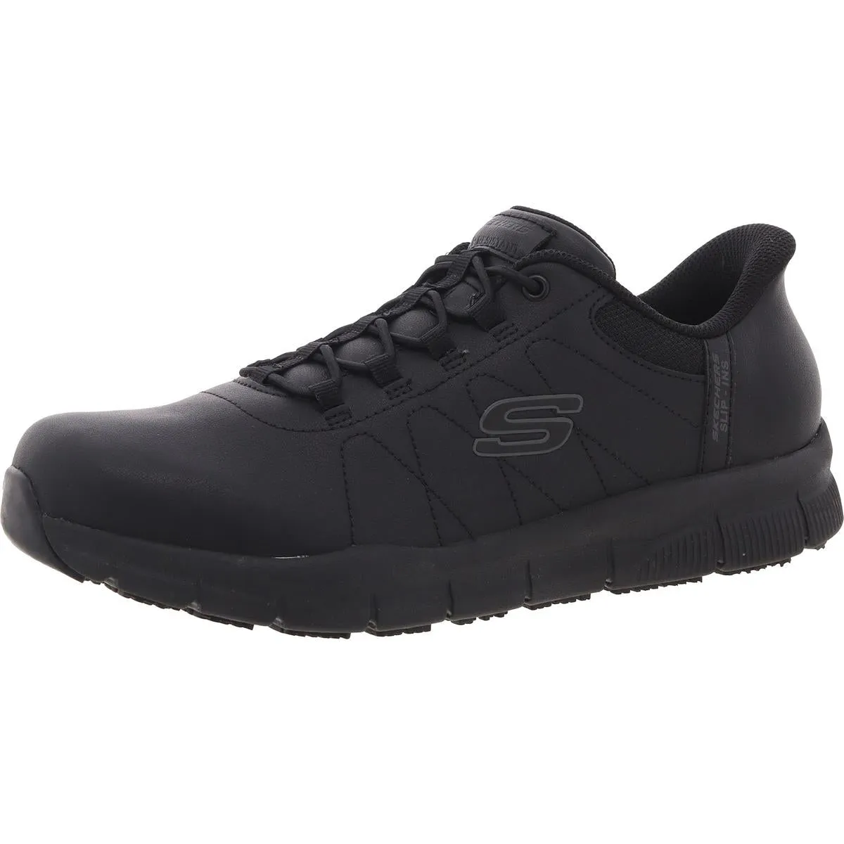 Cottonbud Womens Slip Resistant Leather Work & Safety Shoes