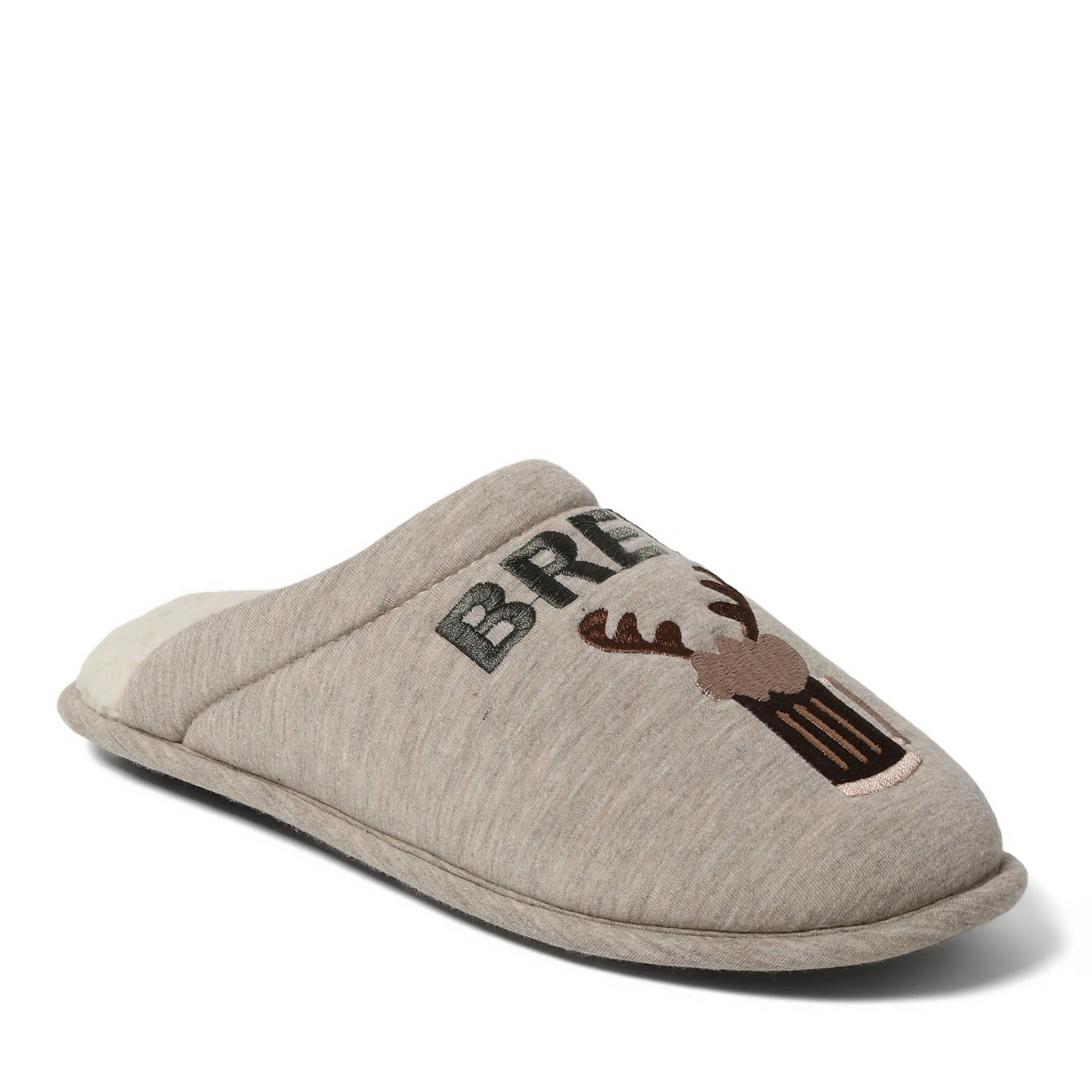Cozyfoams Men's Holiday Novelty Scuff Slipper and Gift Bag