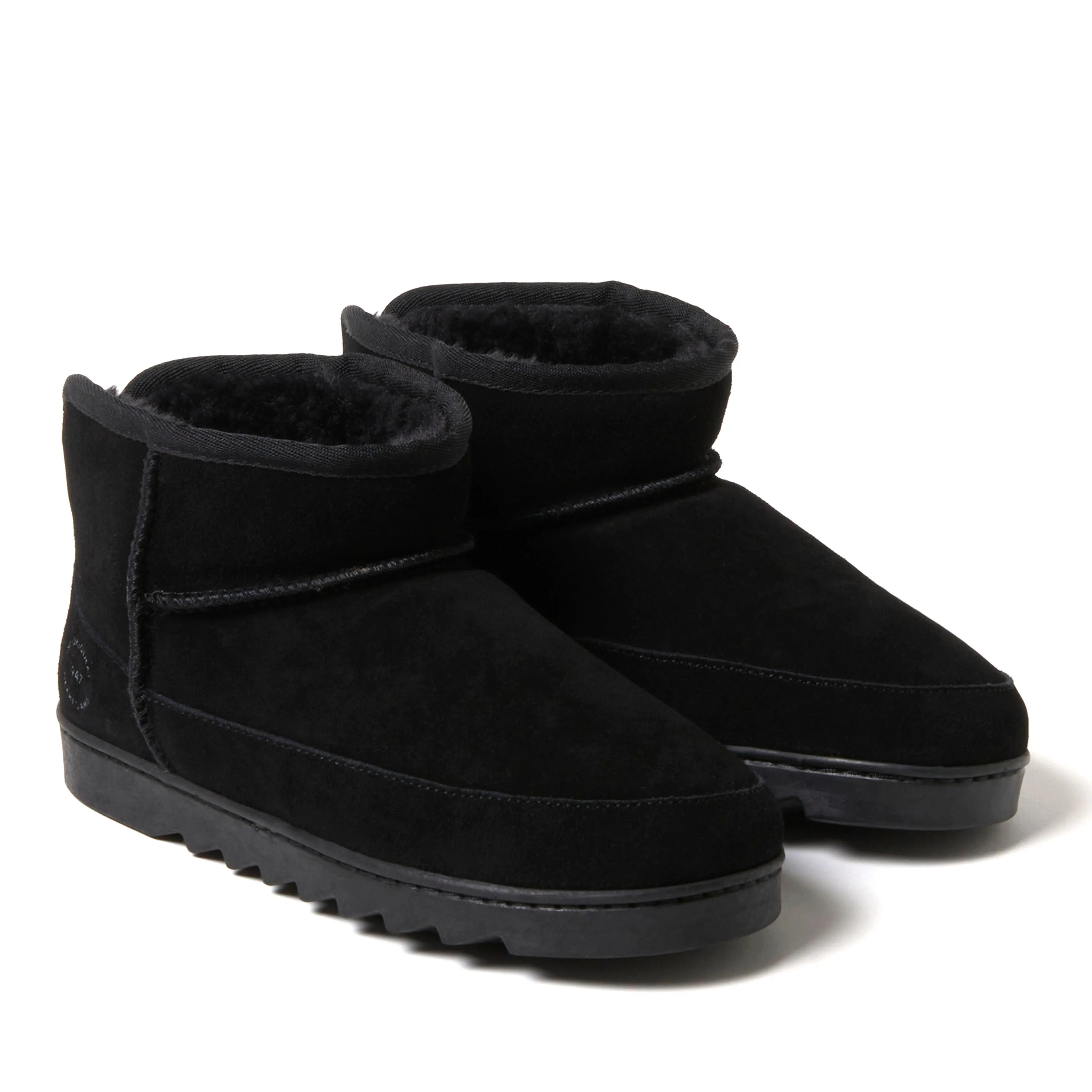 Dearfoams Women's Gretchen Genuine Suede Mini Bootie