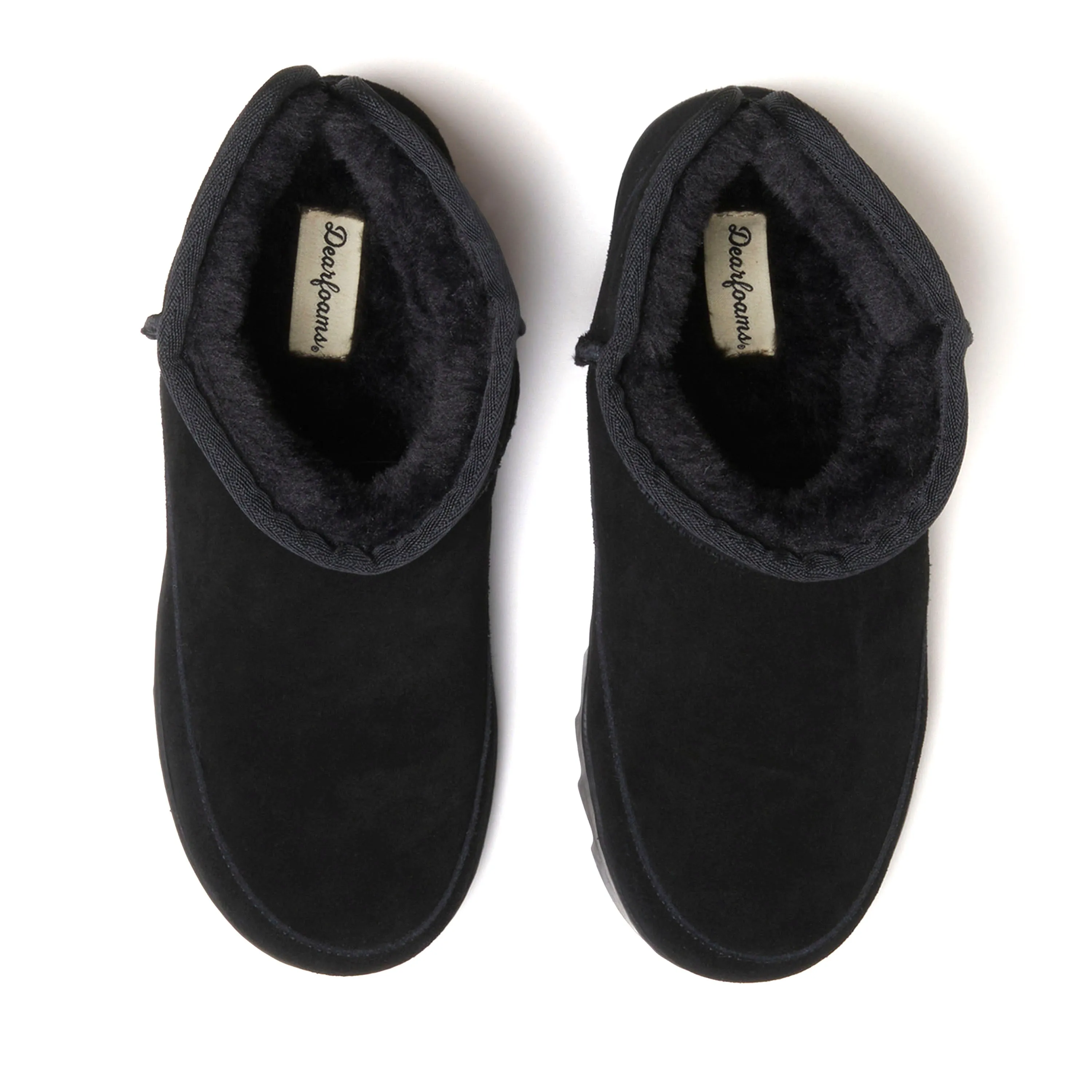 Dearfoams Women's Gretchen Genuine Suede Mini Bootie