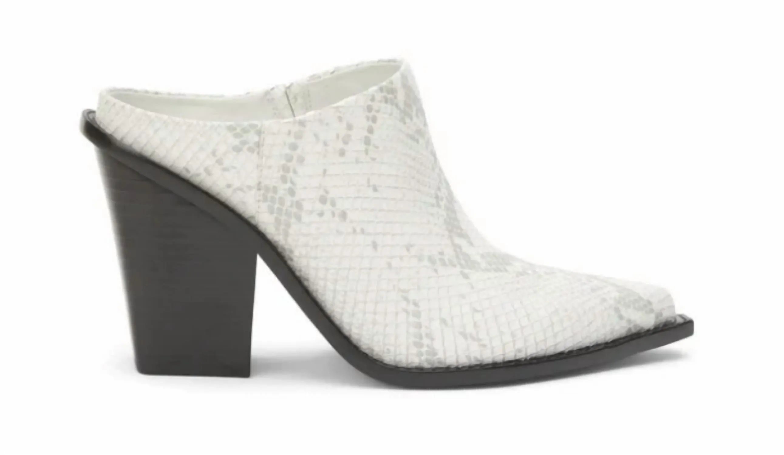Deena Mule In White Snake