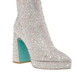 Della Ankle Boot In Rhinestone