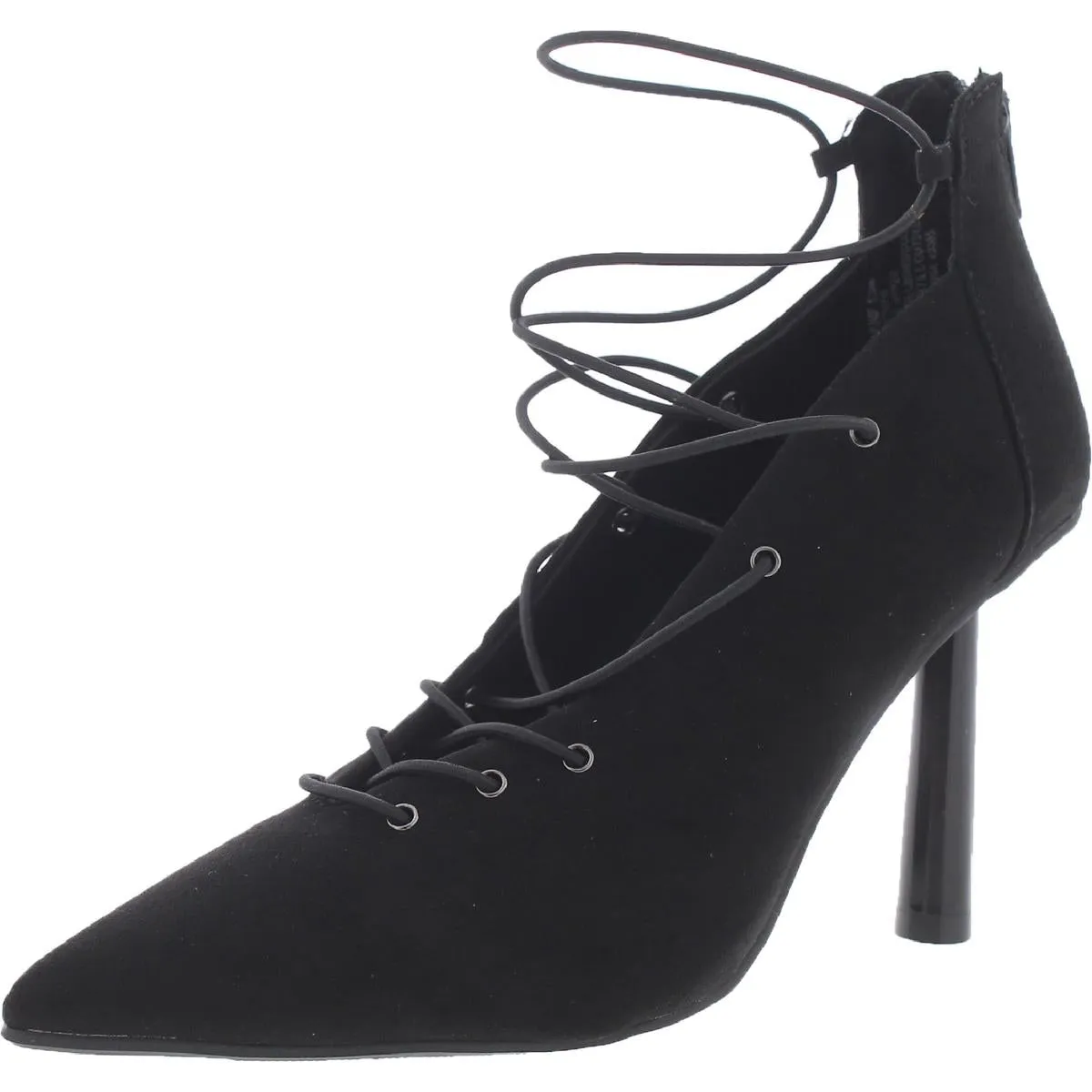 Dezmun Womens Lace-Up Zip-Up Lace-Up Heels