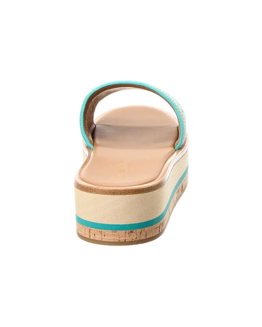 Dior DWay Canvas Platform Slide
