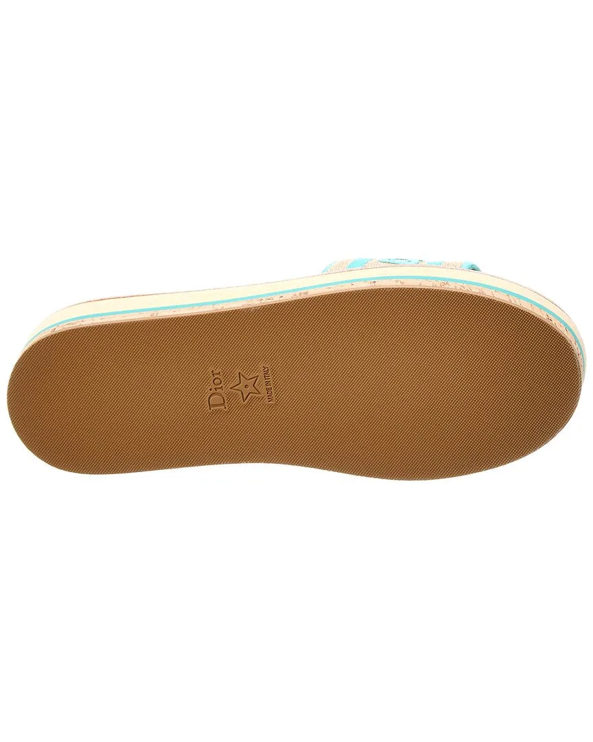 Dior DWay Canvas Platform Slide