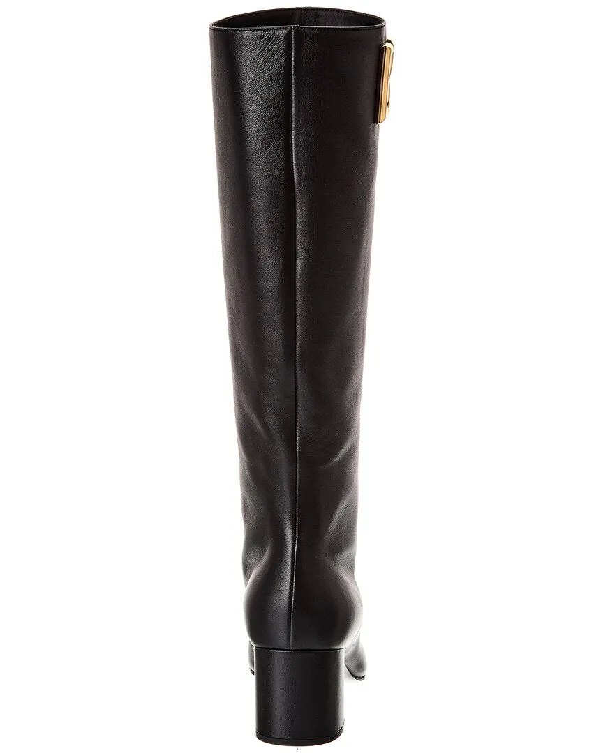 Dolce & Gabbana Leopard Knee-High Boot